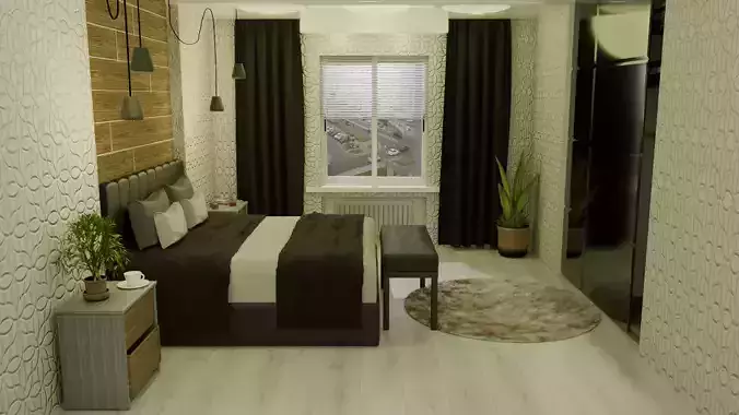 Bedroom Furniture Pack 01 3D model