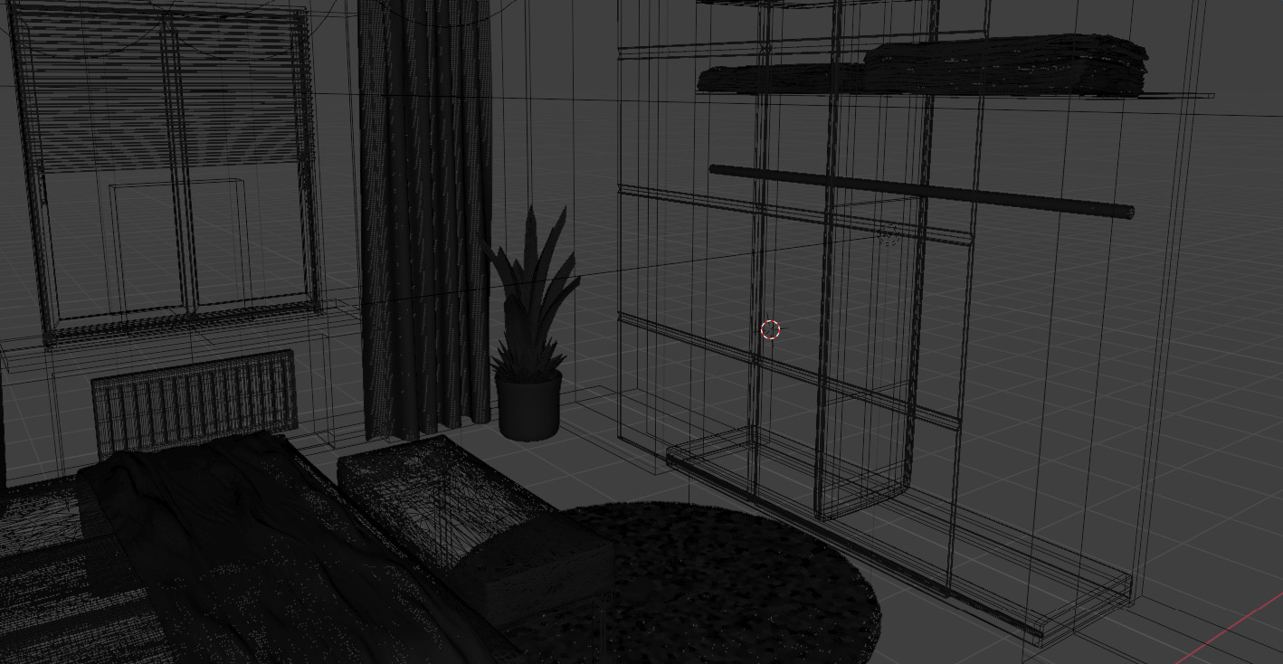 Bedroom Furniture Pack 01 3D model_7