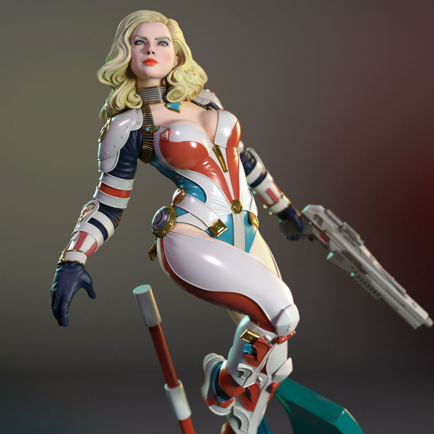 Margot the laser gunner 3D print model_1
