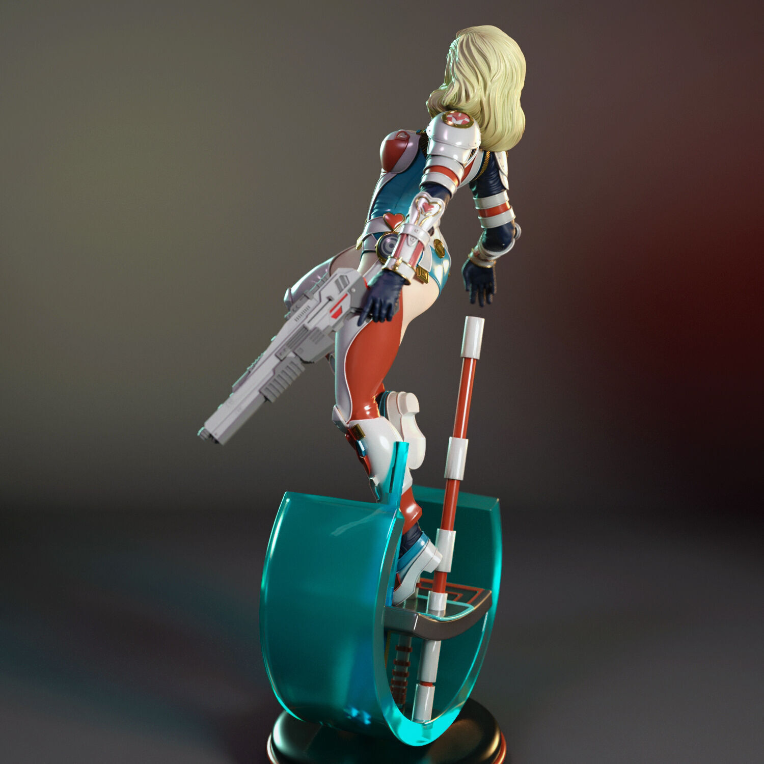 Margot the laser gunner 3D print model_5
