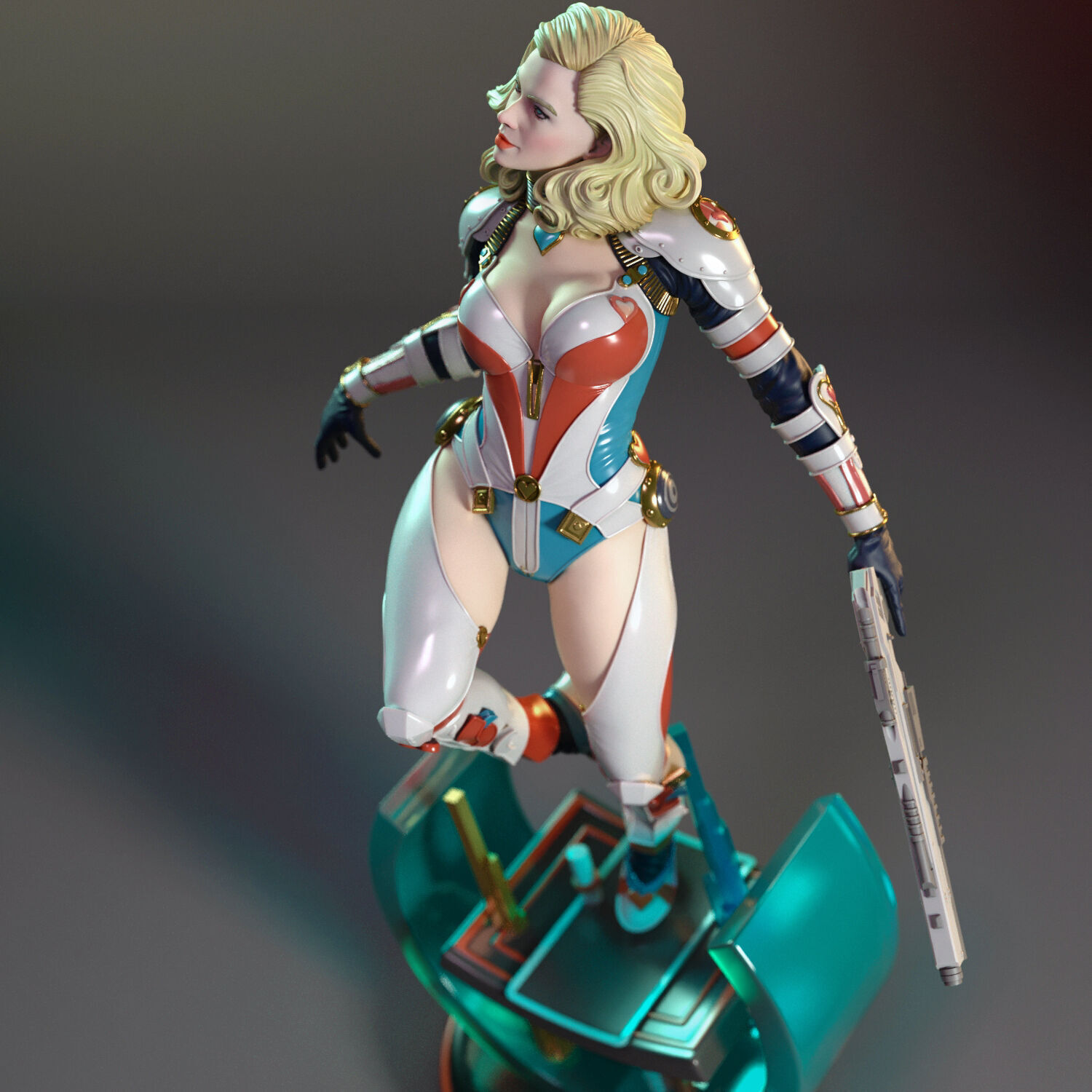 Margot the laser gunner 3D print model_7