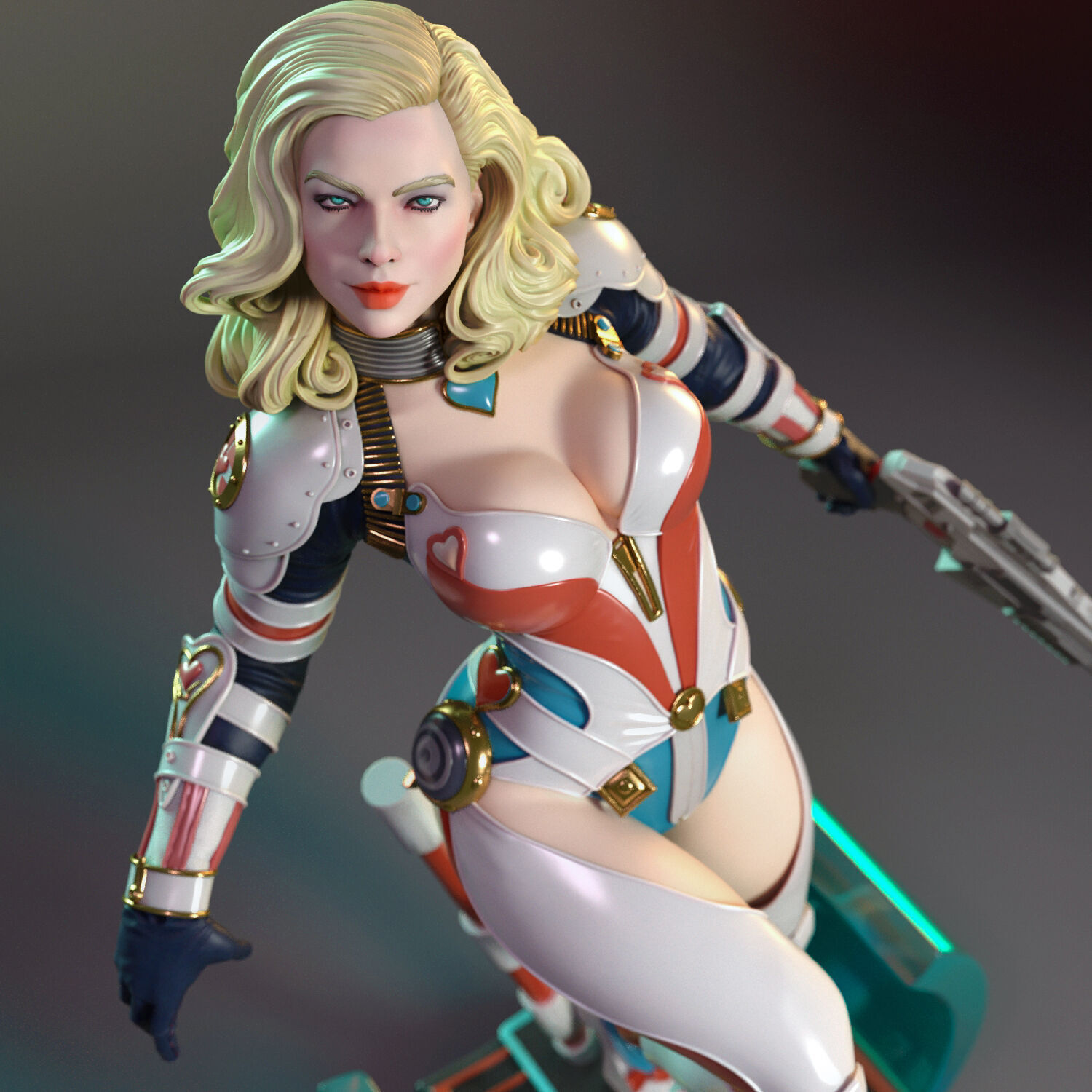 Margot the laser gunner 3D print model_9