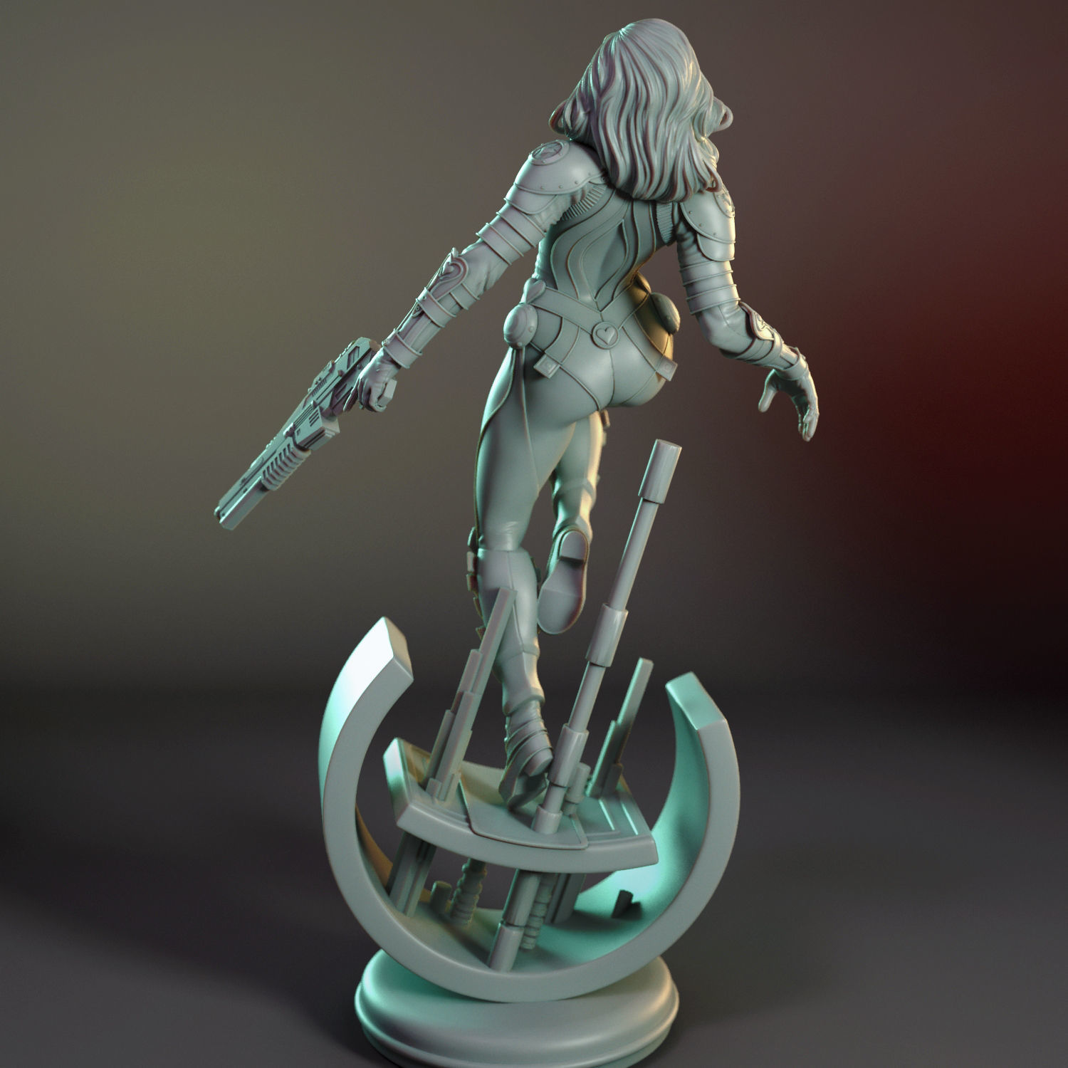 Margot the laser gunner 3D print model_11