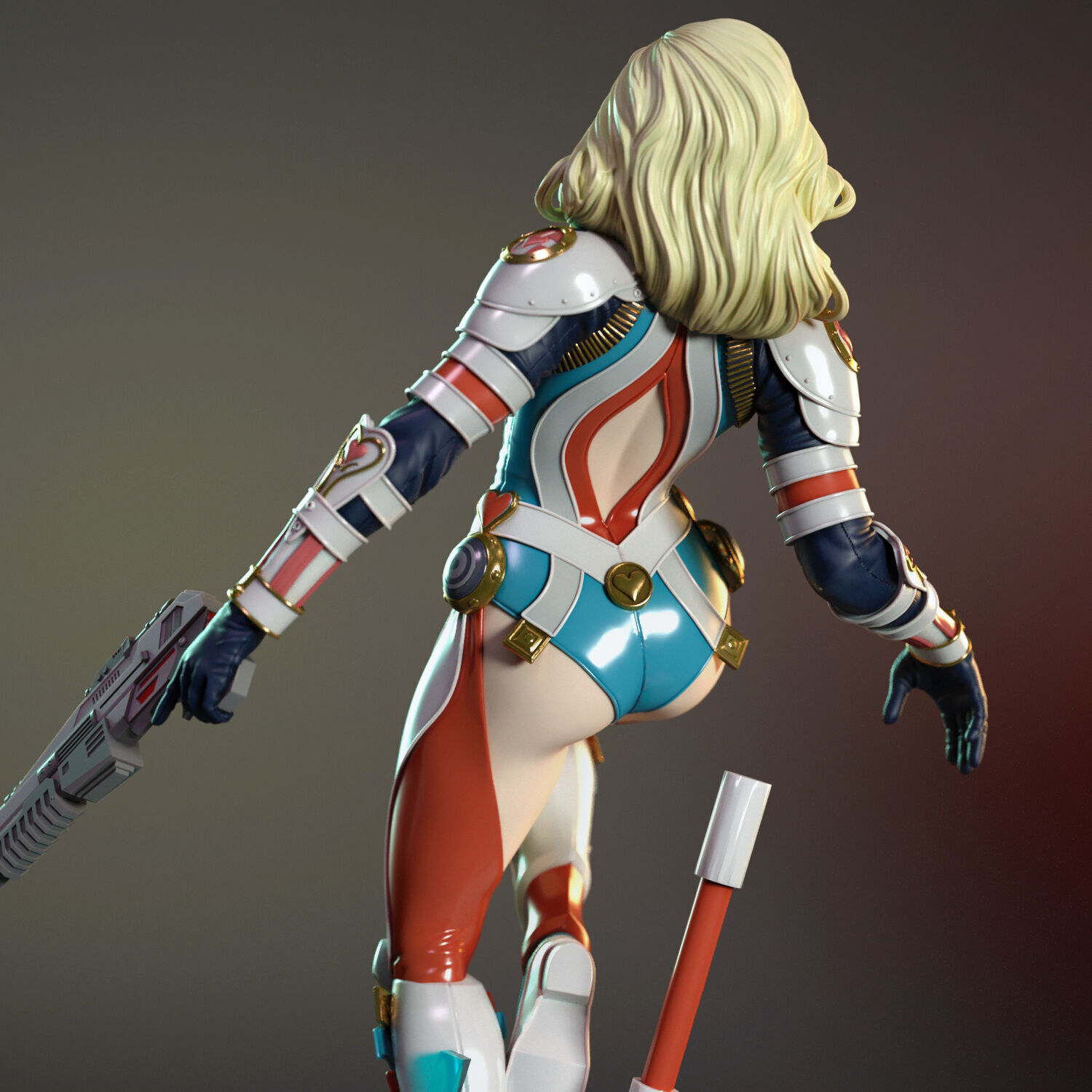 Margot the laser gunner 3D print model_4