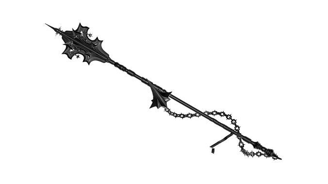 Angel Mace Medieval Lowpoly Highpoly weapon Low-poly 3D model