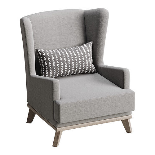 Hoff Ludwig Armchair 3D model 6