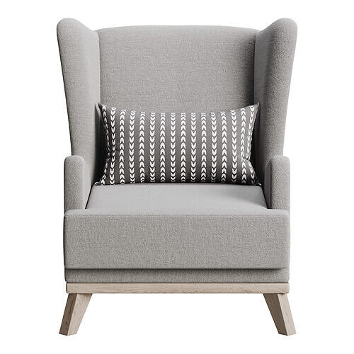 Hoff Ludwig Armchair 3D model 5