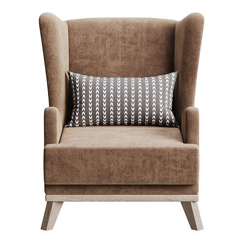Hoff Ludwig Armchair 3D model 7