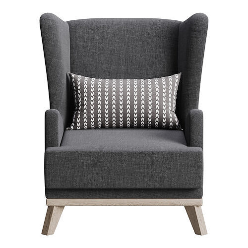 Hoff Ludwig Armchair 3D model 4
