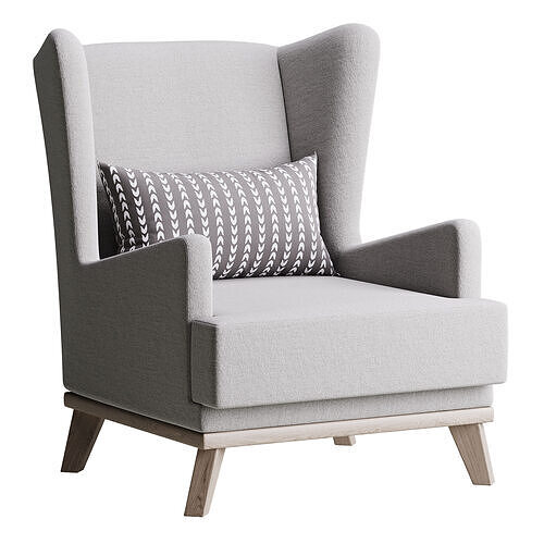 Hoff Ludwig Armchair 3D model 2