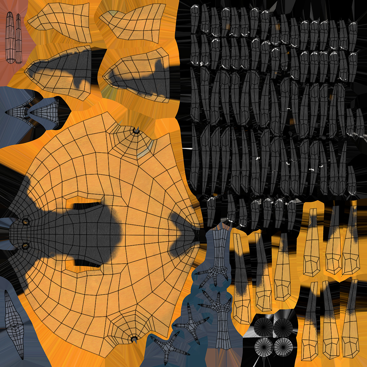 Animated Balitmore Oriole Bird 3D model_23