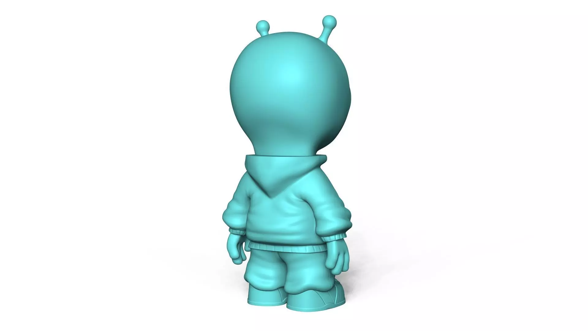 Cute Alien Miniature - Funny Gift Chibi 3D print model_8