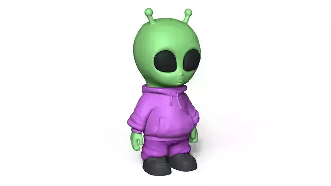 Cute Alien Miniature - Funny Gift Chibi 3D print model
