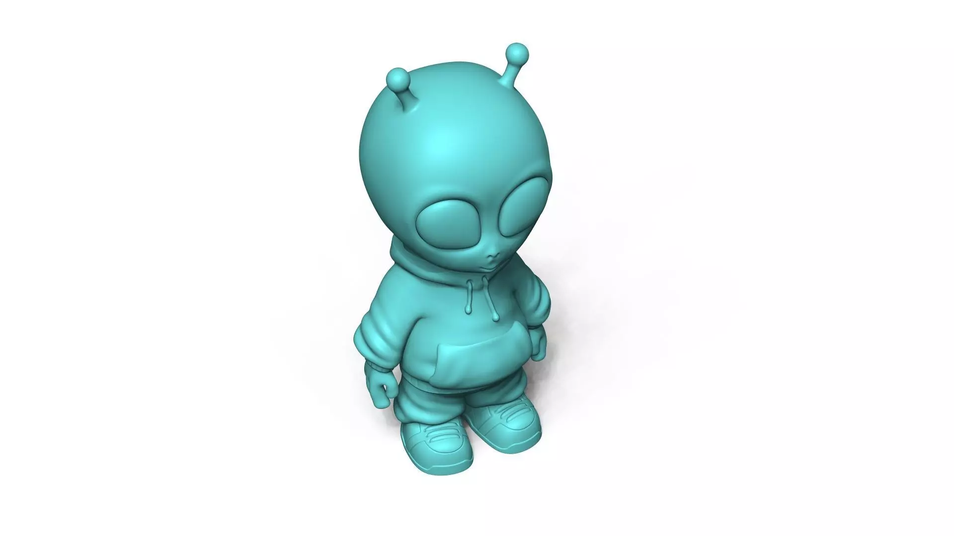 Cute Alien Miniature - Funny Gift Chibi 3D print model_11
