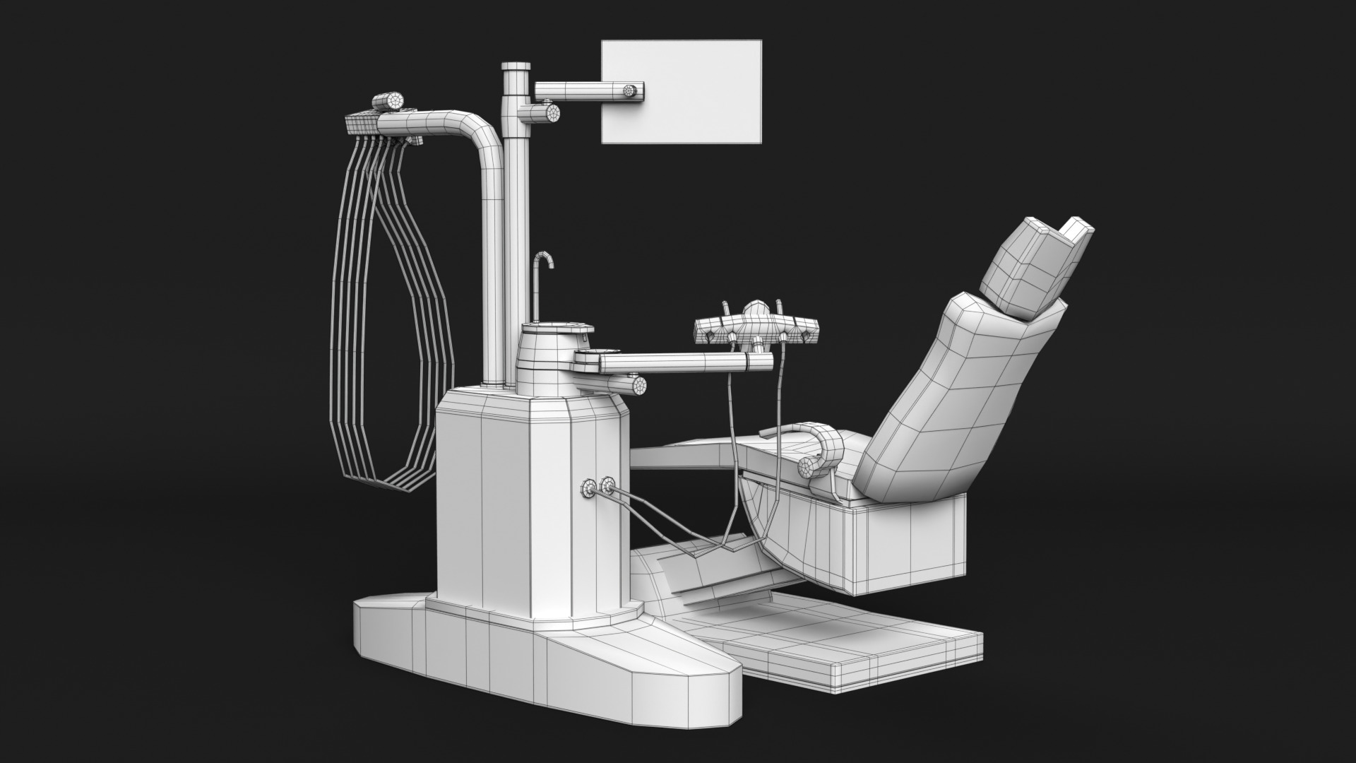 Dentist Chair 3D model_12