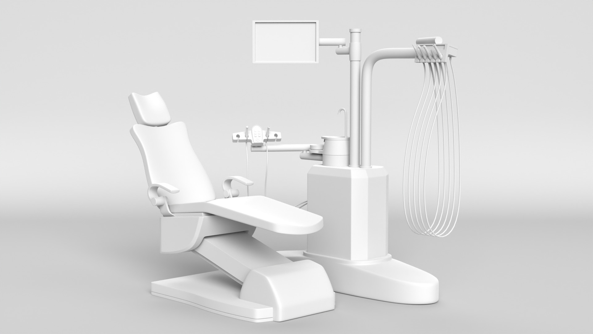 Dentist Chair 3D model_10
