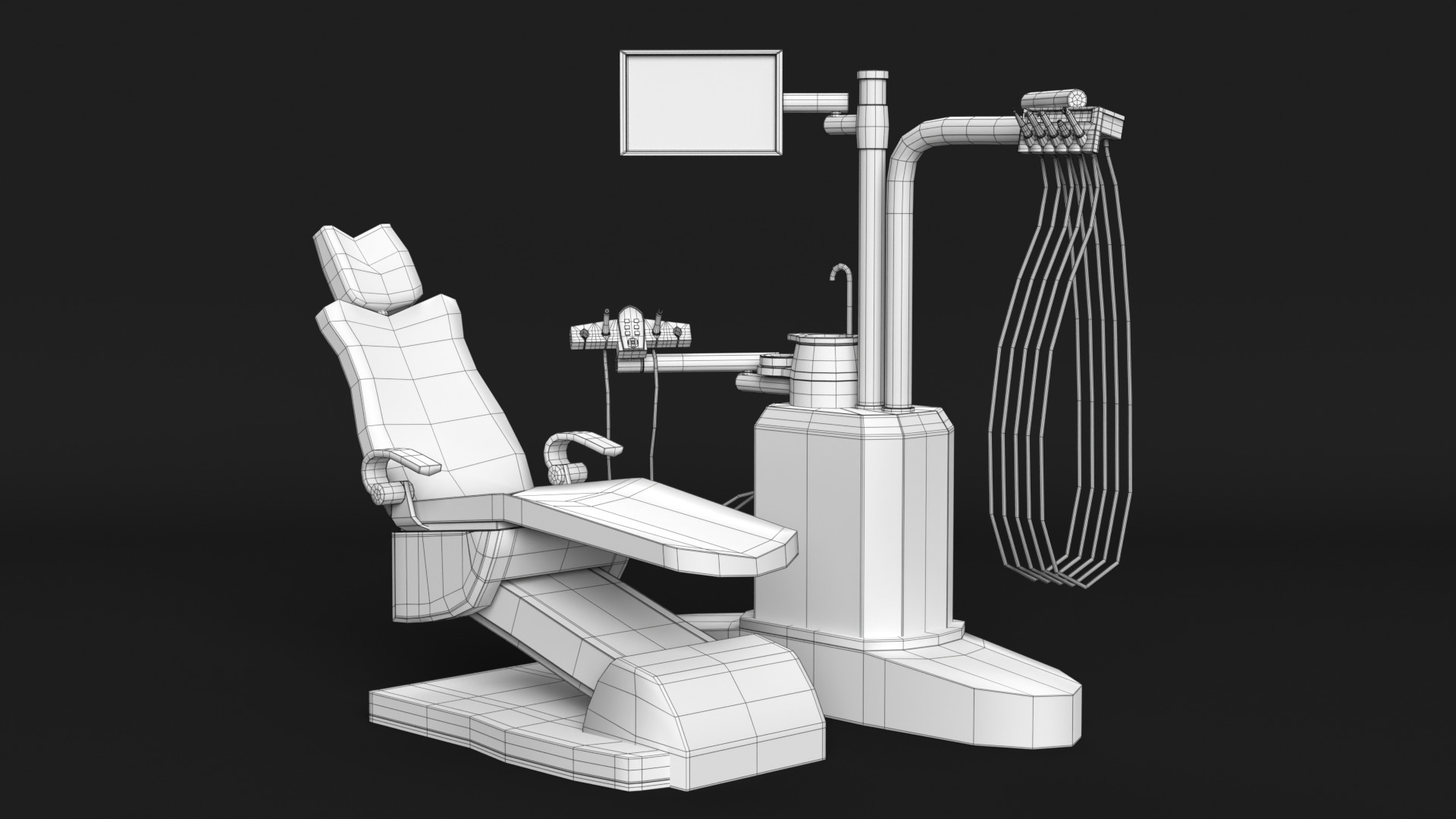 Dentist Chair 3D model_11