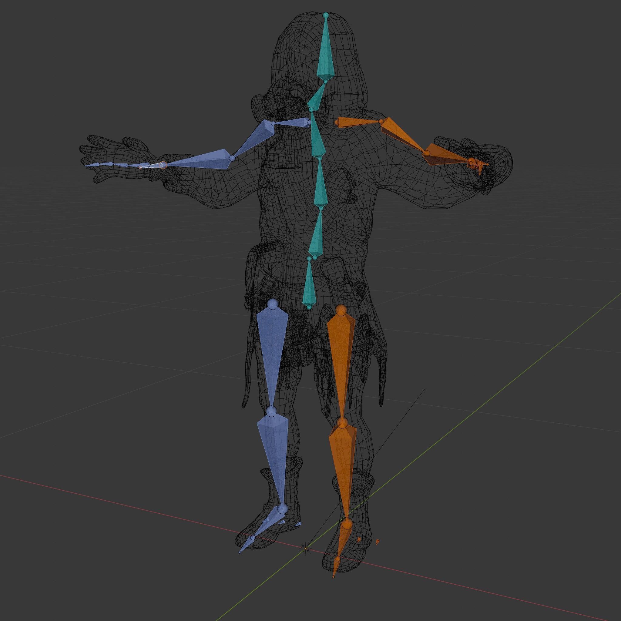 PostApocalyptic Survivor with Gas Mask Rigged and Animated Low-poly 3D model_7