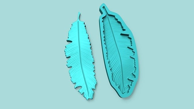 Tropical Leaf - Silicone Mold Maker - Template 3D print model