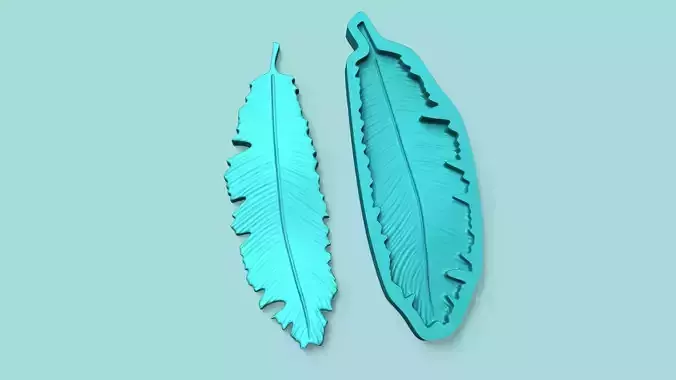 Tropical Leaf - Silicone Mold Maker - Template 3D print model