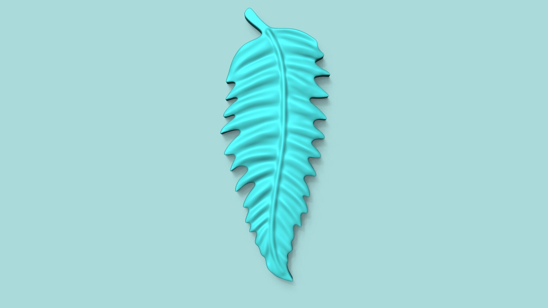 Toothed Leaf - Silicone Mold Maker - Template 3D print model_2