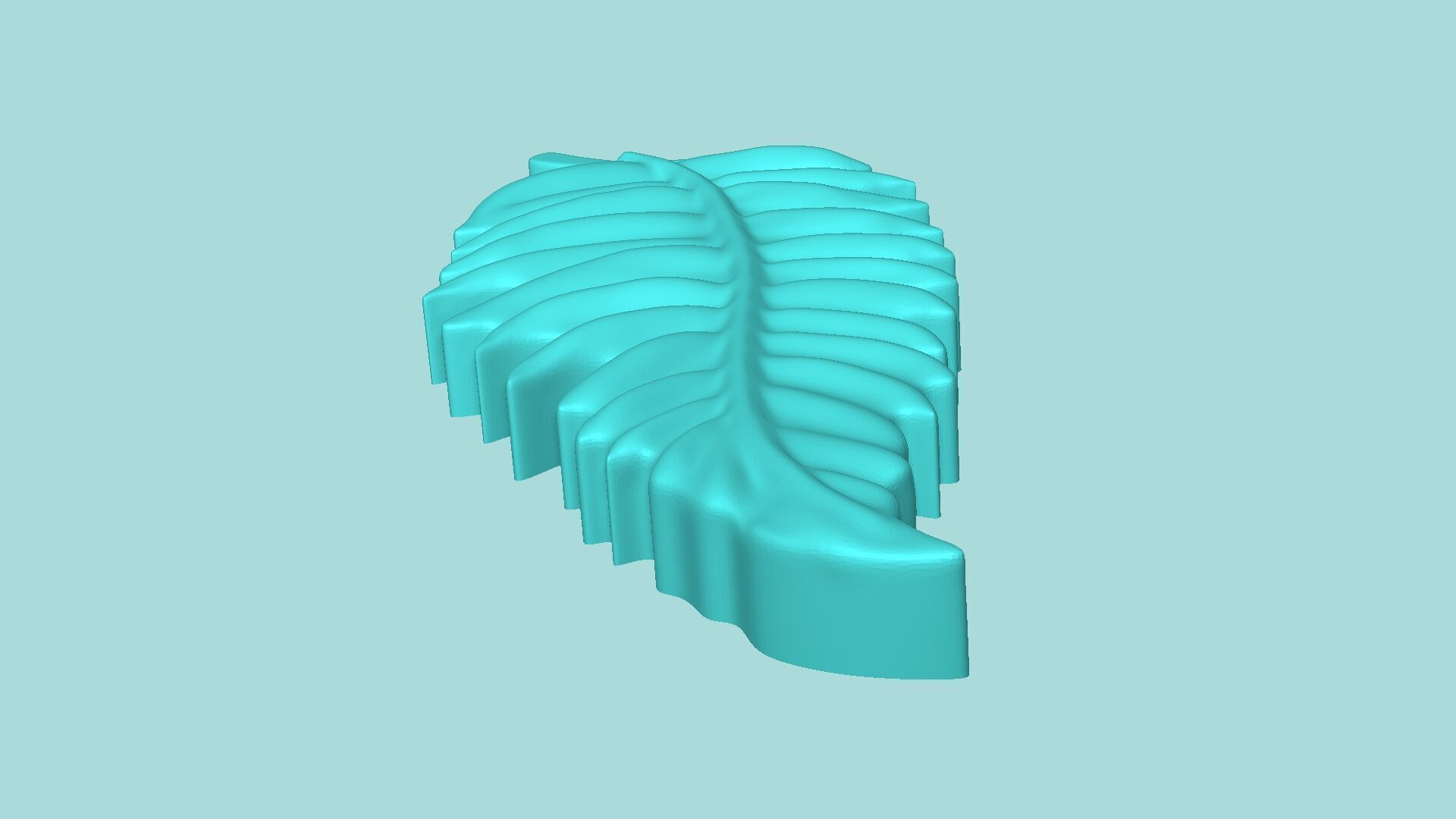 Toothed Leaf - Silicone Mold Maker - Template 3D print model_5