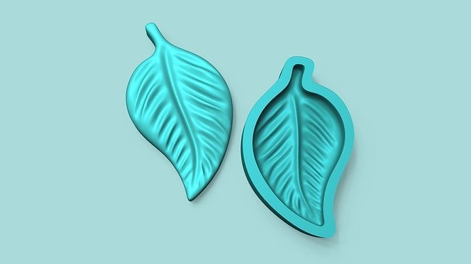 Pepper Leaf - Ficus Silicone Mold Maker - Template 3D print model