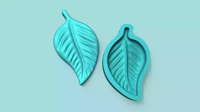 Pepper Leaf - Ficus Silicone Mold Maker - Template 3D print model