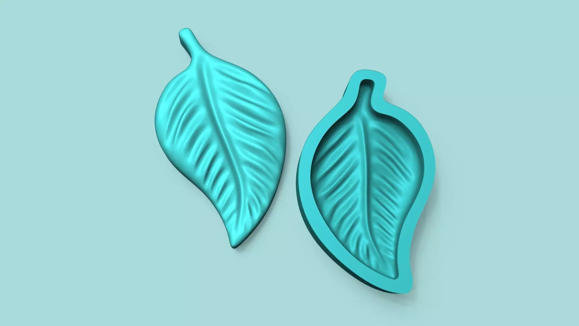 Pepper Leaf - Ficus Silicone Mold Maker - Template 3D print model_0