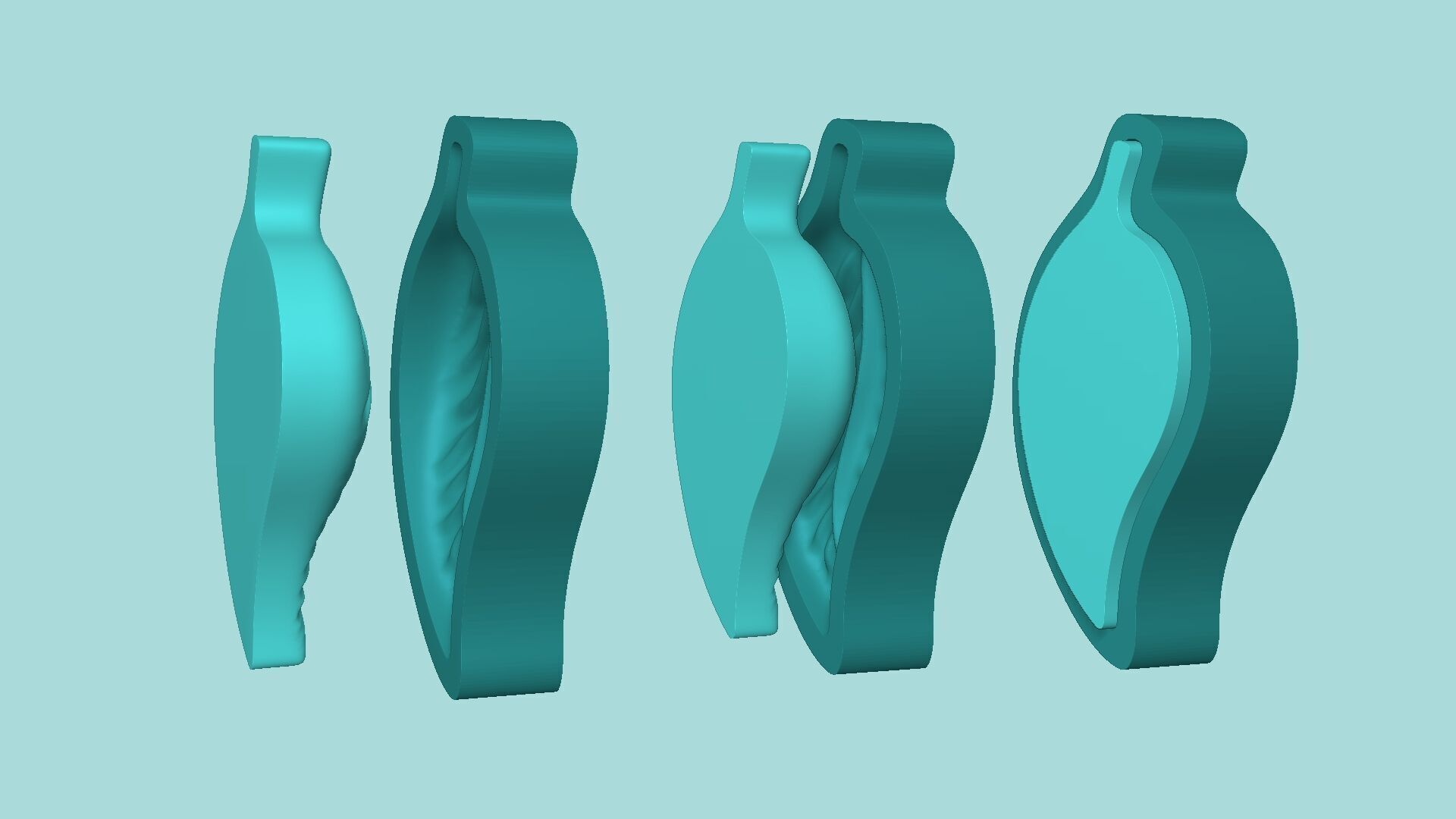 Pepper Leaf - Ficus Silicone Mold Maker - Template 3D print model_8