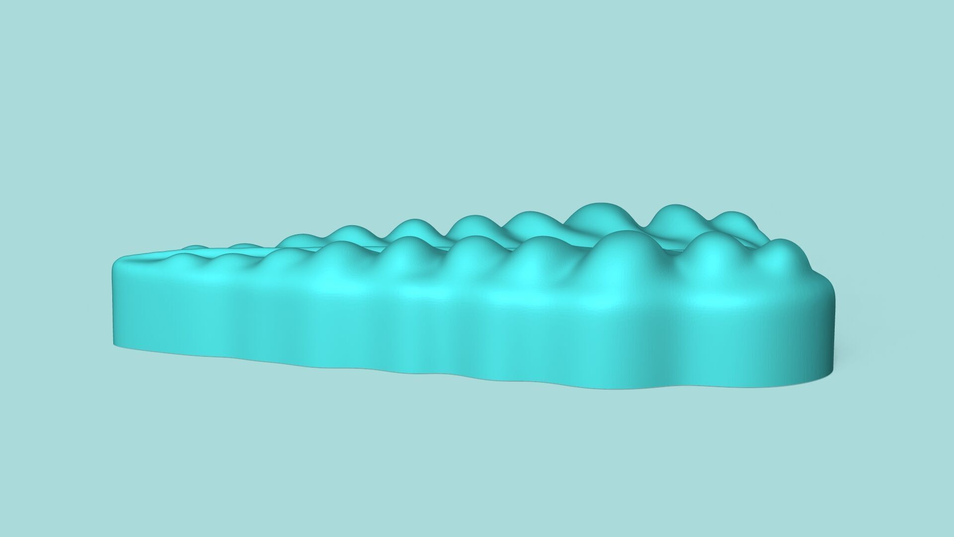 Ornamental Kale Leaf - Silicone Mold Maker - Template 3D print model_4