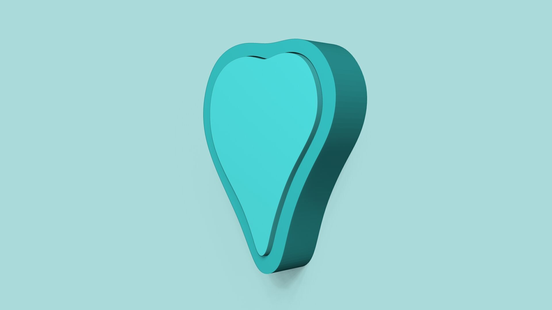 Heart Philodendron Leaf - Silicone Mold Maker - Template 3D print model_7