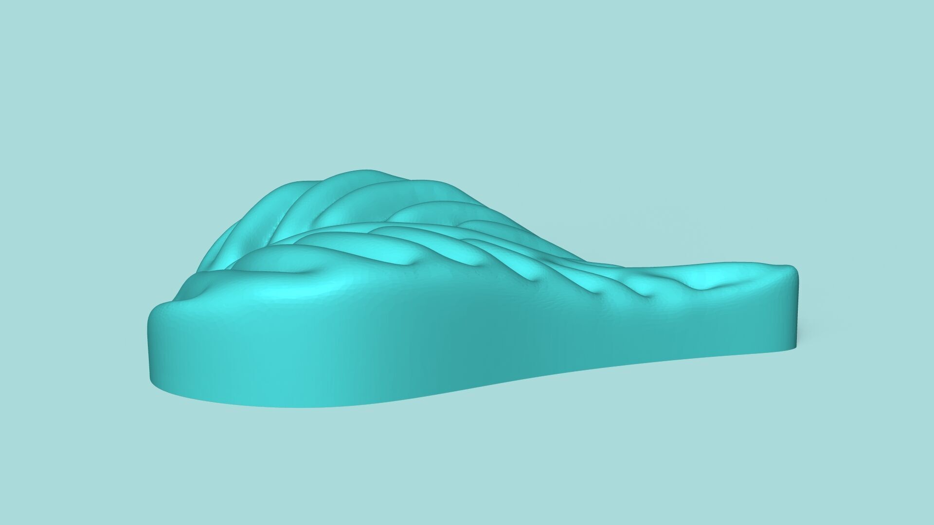 Heart Philodendron Leaf - Silicone Mold Maker - Template 3D print model_4