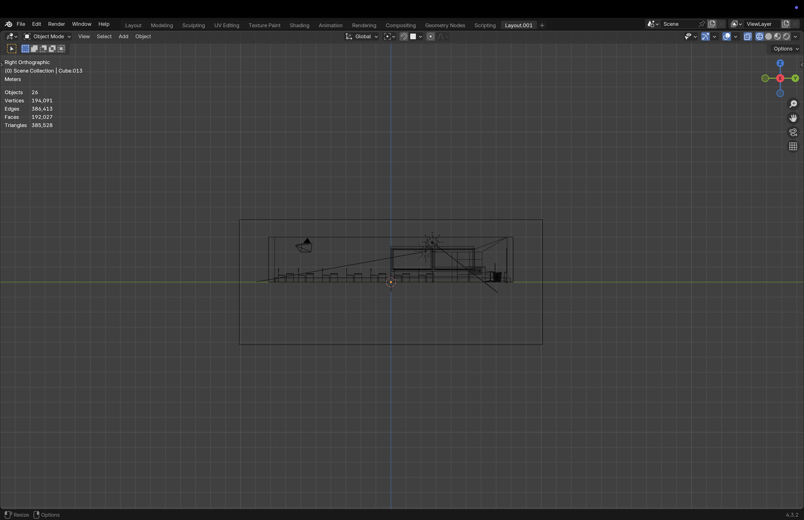 Classroom Low-poly 3D model_5