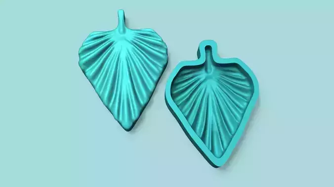 Begonia Violet Leaf - Silicone Mold Maker - Template 3D print model