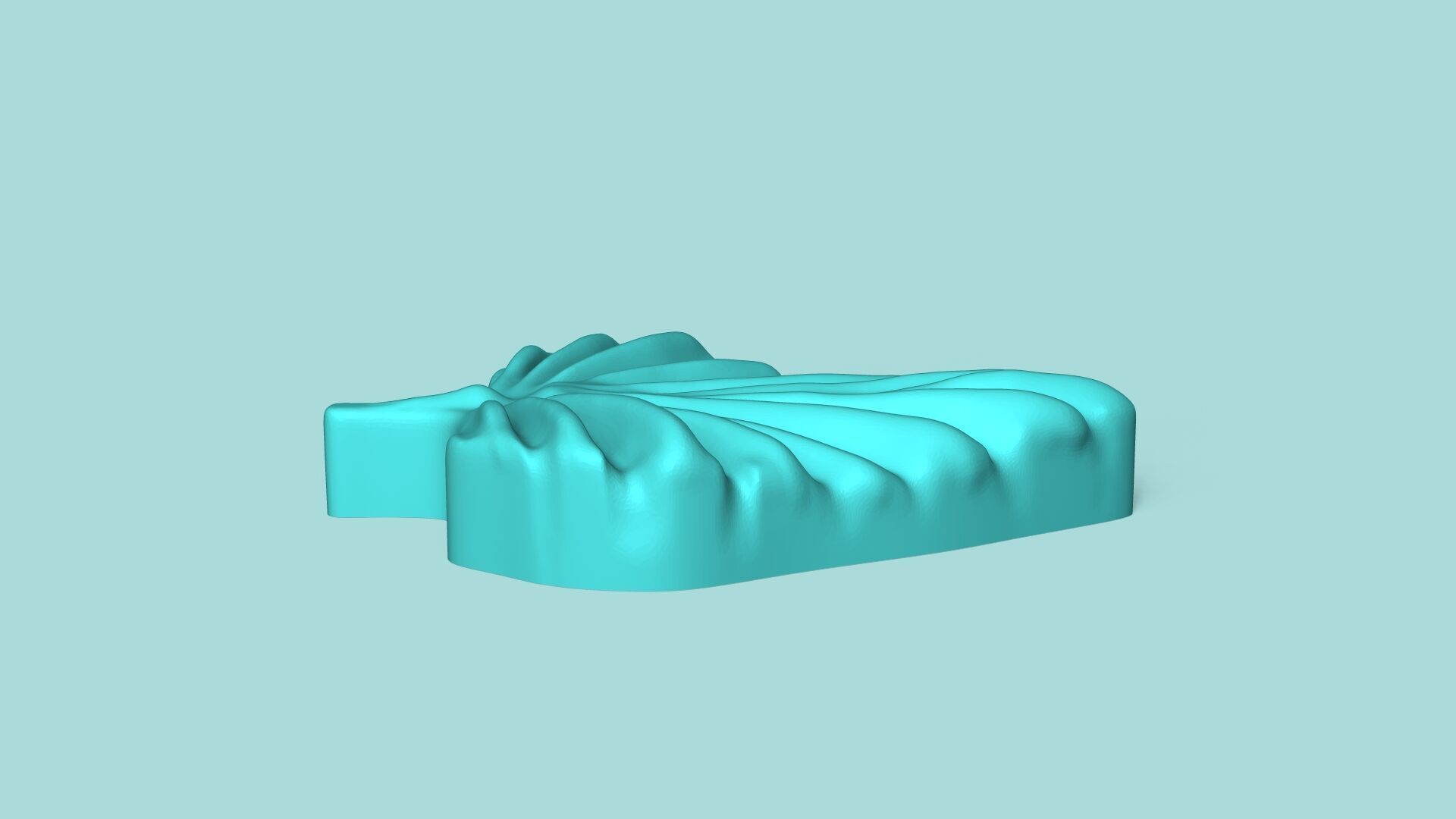 Begonia Violet Leaf - Silicone Mold Maker - Template 3D print model_4