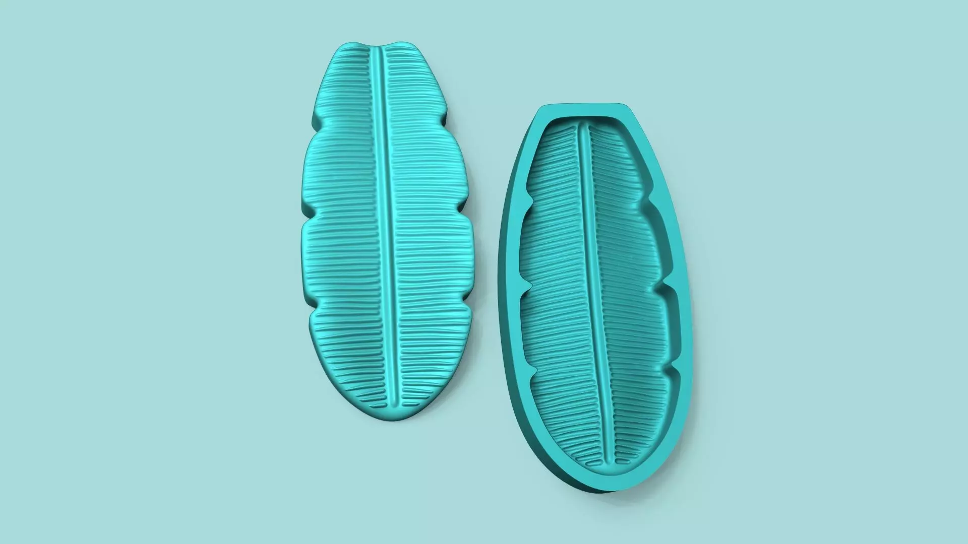 Banana Leaf - Silicone Mold Maker - Template 3D print model_0