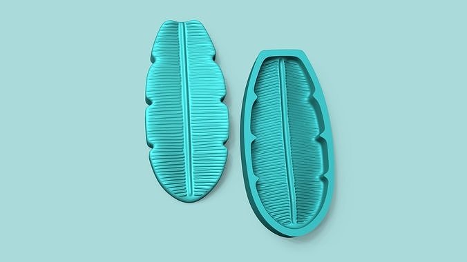 Banana Leaf - Silicone Mold Maker - Template 3D print model