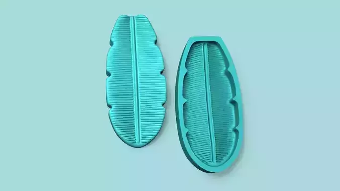 Banana Leaf - Silicone Mold Maker - Template 3D print model