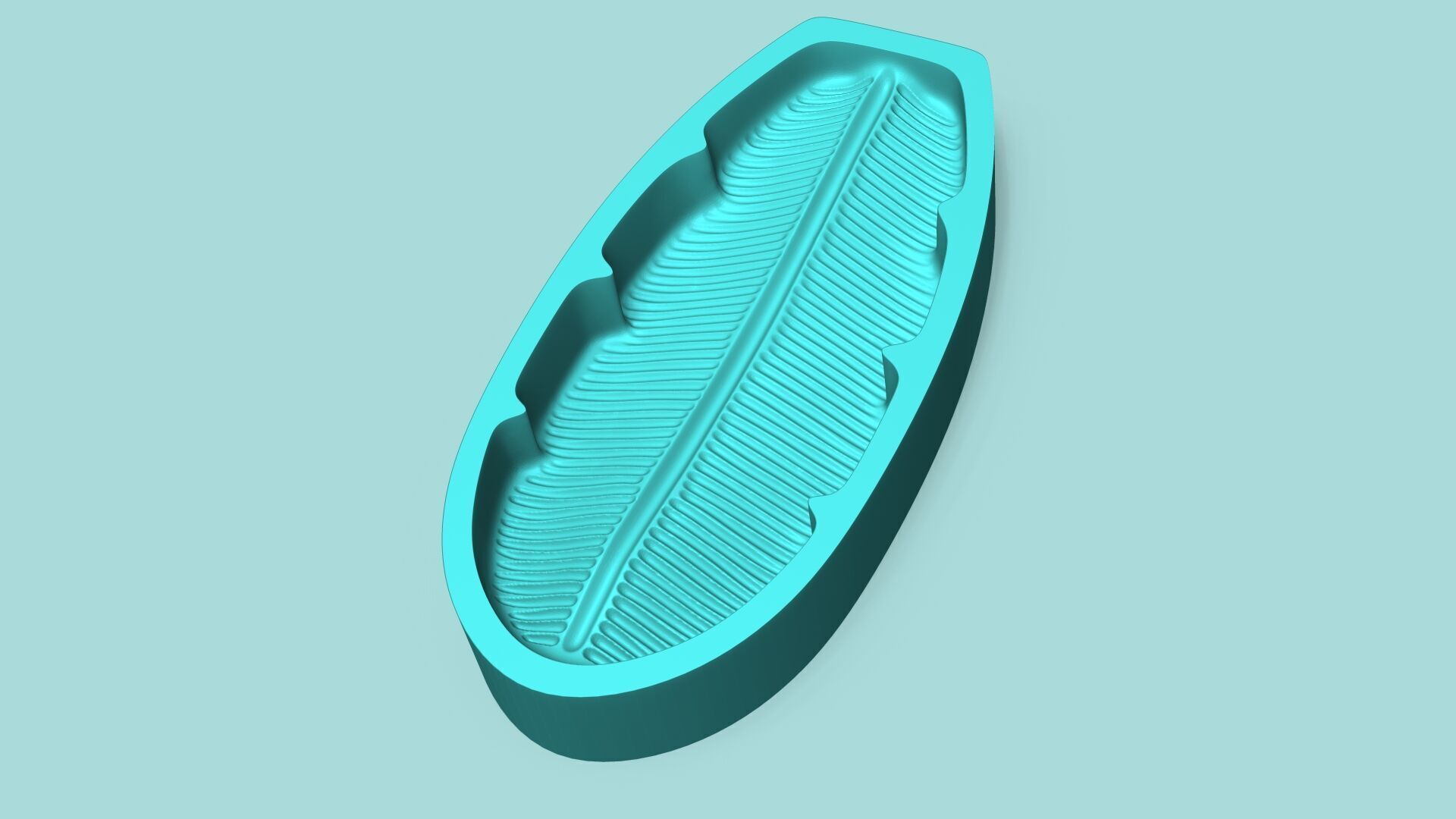 Banana Leaf - Silicone Mold Maker - Template 3D print model_6