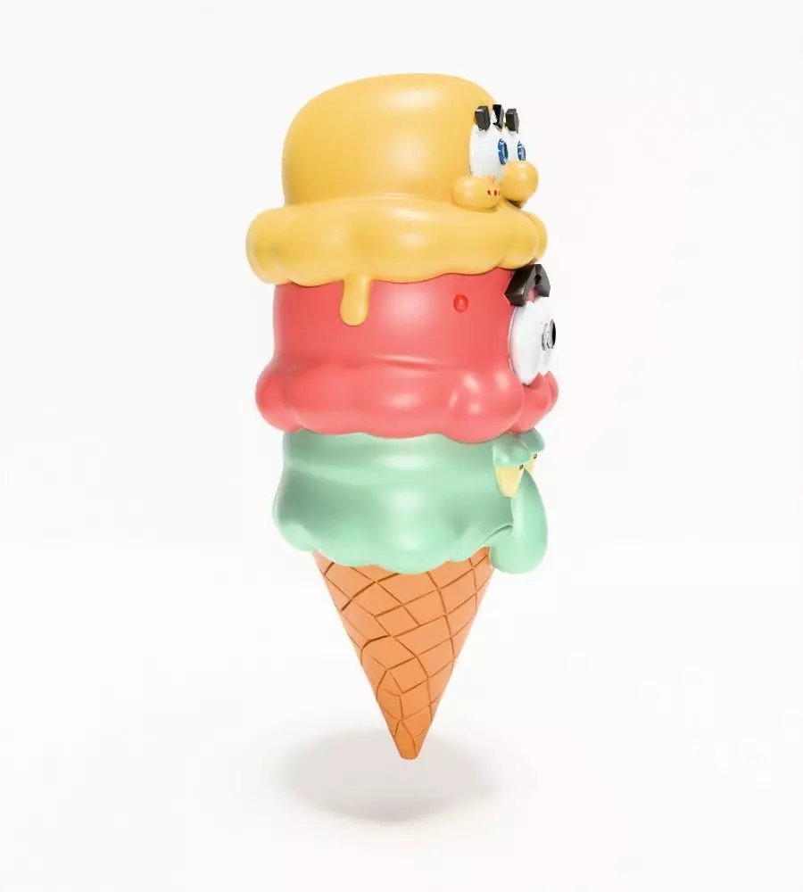 SpongeBob SquarePants Patrick and Squidward Ice Cream toy 3D print model_18