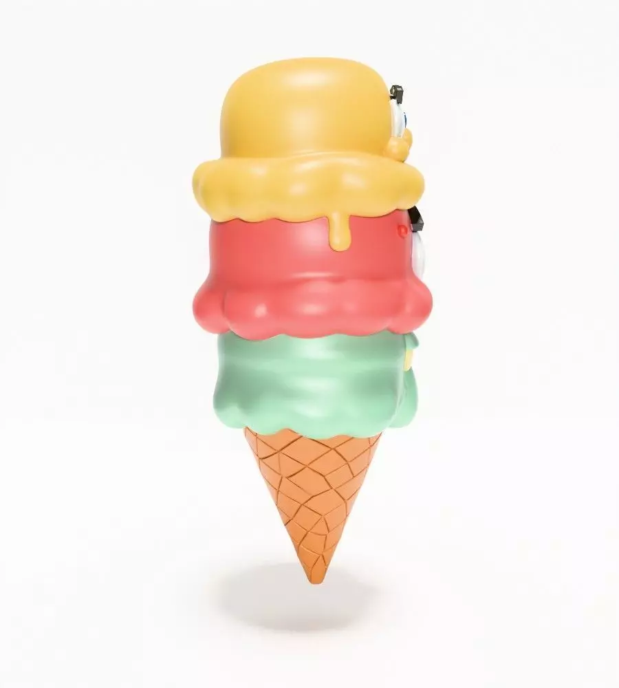 SpongeBob SquarePants Patrick and Squidward Ice Cream toy 3D print model_16