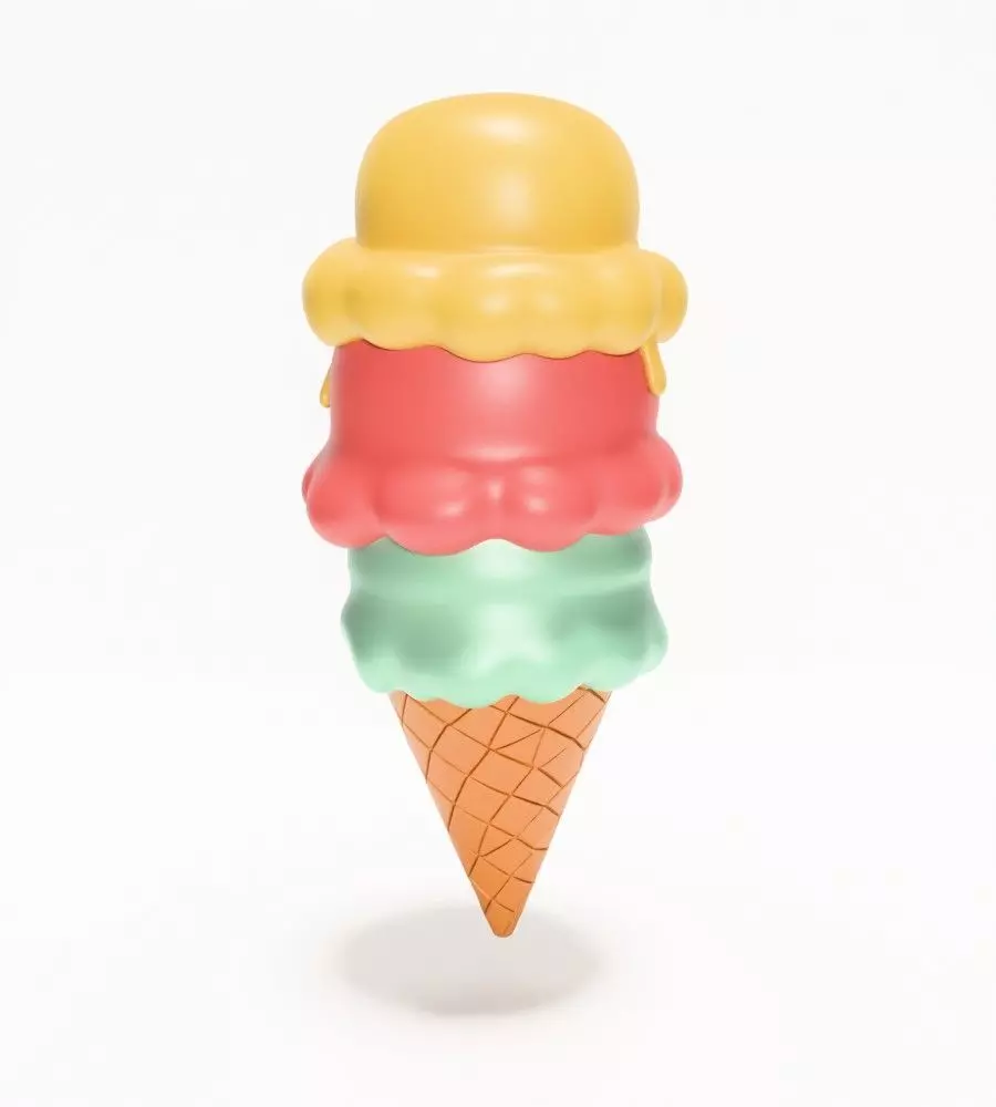 SpongeBob SquarePants Patrick and Squidward Ice Cream toy 3D print model_13