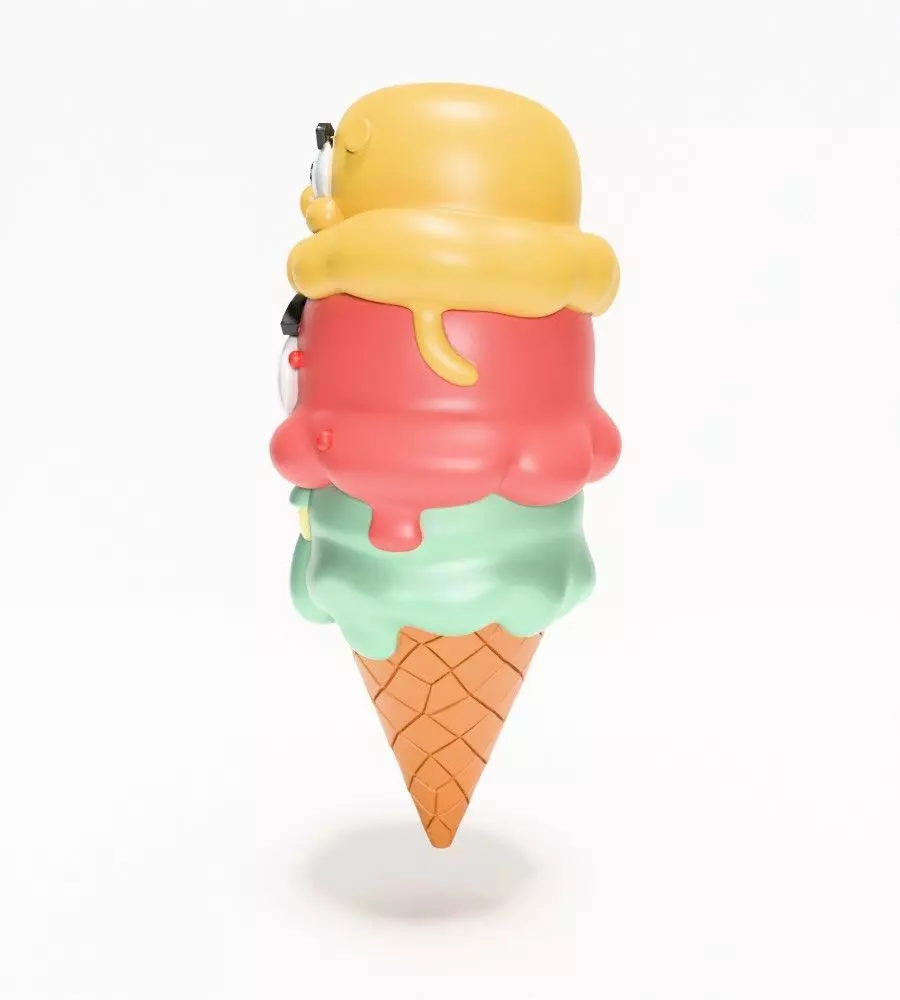 SpongeBob SquarePants Patrick and Squidward Ice Cream toy 3D print model_7
