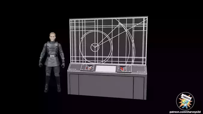 Star Wars Imperial Tactical Screen for 4 and 6 figures