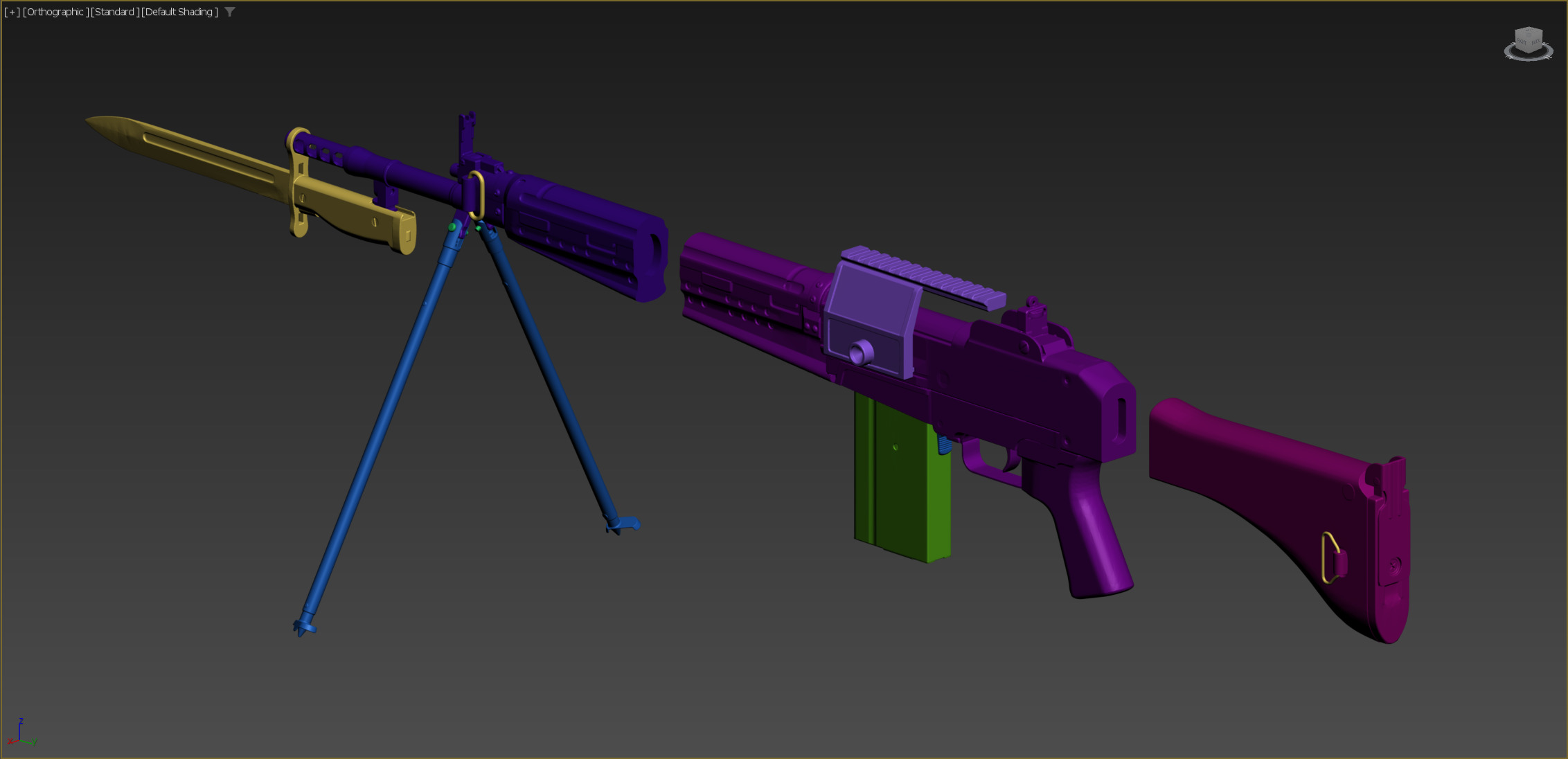 Type 64 HOWA 1 by 1 for cosplay  3D print model_5