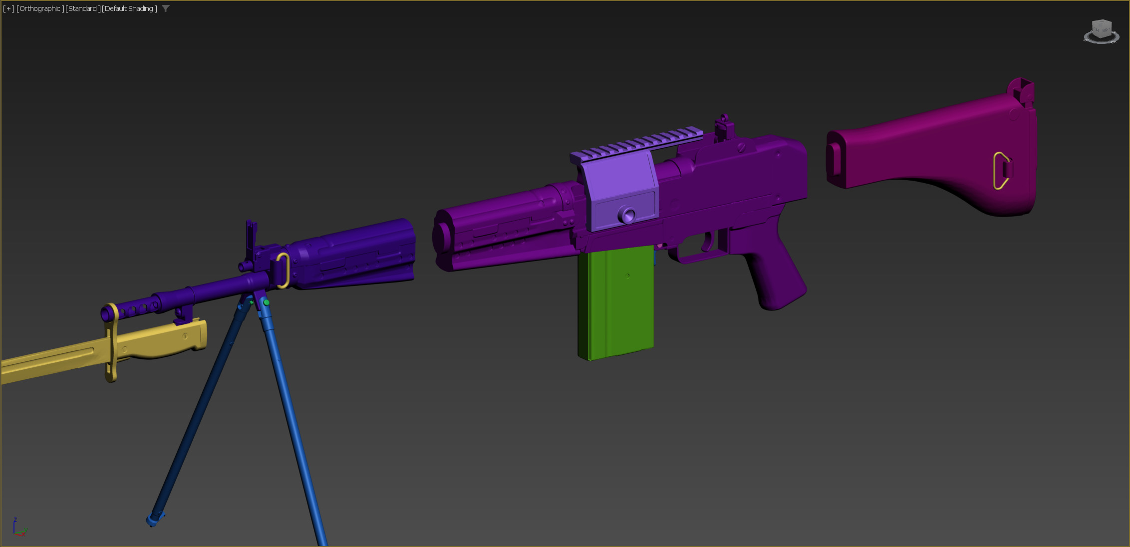 Type 64 HOWA 1 by 1 for cosplay  3D print model_4