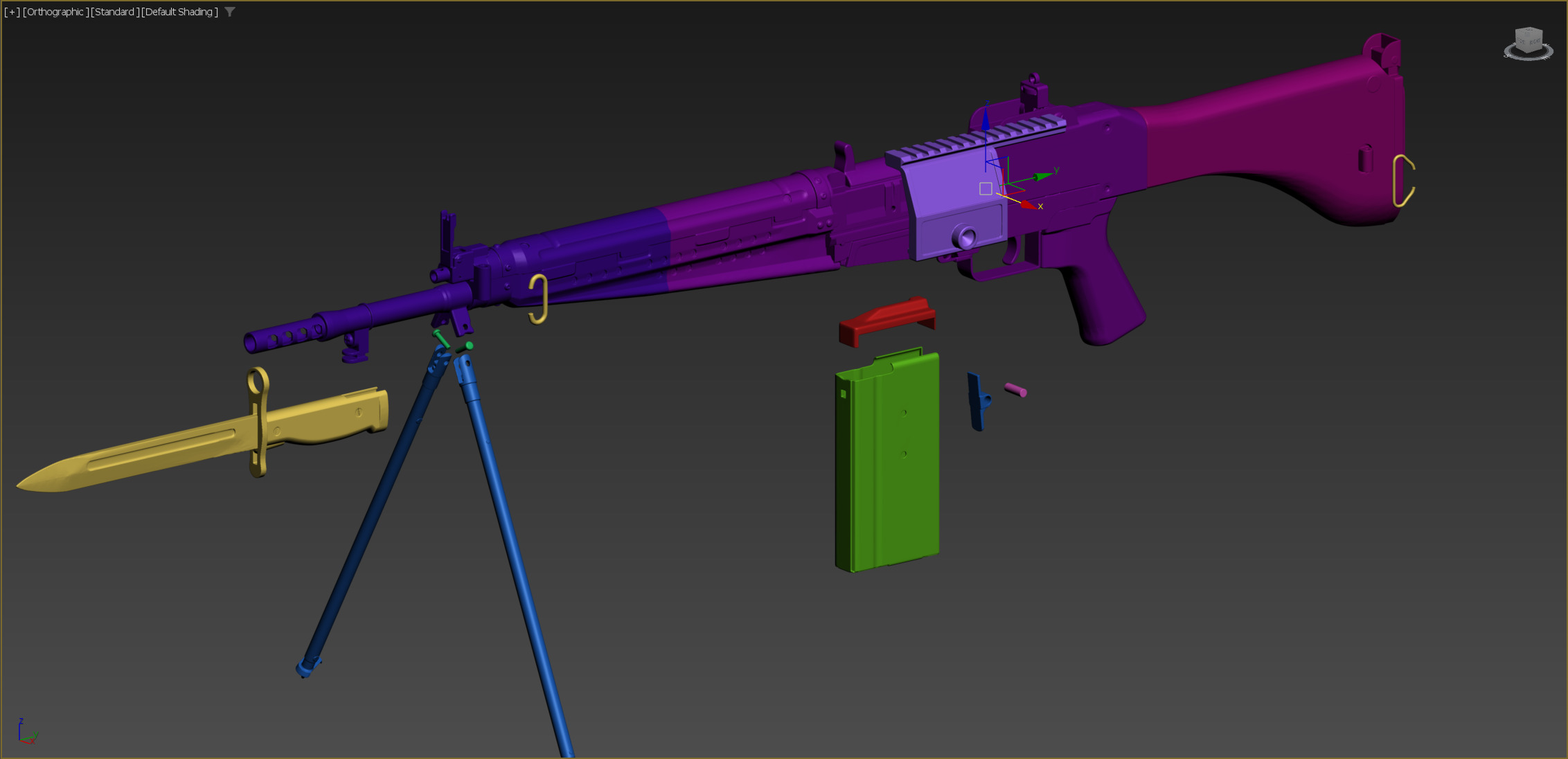 Type 64 HOWA 1 by 1 for cosplay  3D print model_3