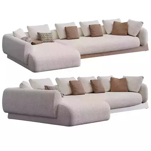 Boolean Sofa  By Bonaldo 3D model