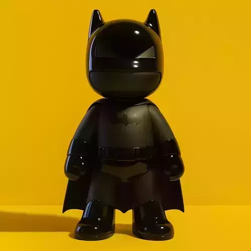  Batman Gotham Dark Knight Minimalist CApe and no CApe toy 3D print model